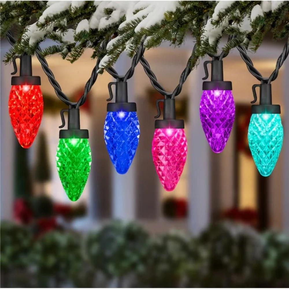 Gemmy Lightshow 24 Light 23 ft C9 Color Motion‎ Multicolor LED Lights